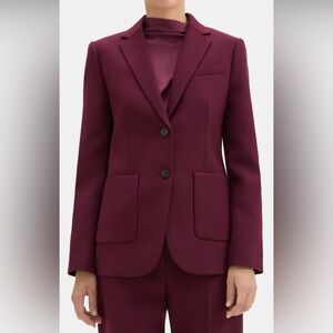 Theory CLASSIC BLAZER Bordeaux/ Burgundy size 10 NWOT